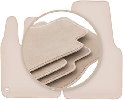 PREMIUM beige vloermatten voor: Smart Fortwo III hatchback 2014-2020