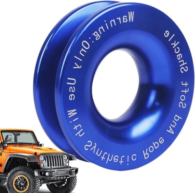 Herstelblok - Lierblok Takelblok - Voertuigen Berging - Hoge Breeksterkte - 41000 lbs - Zwart