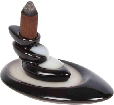 Something Different Backflow Wierookhouder Small Pebbles Zwart