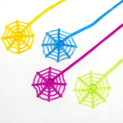 Haute Qualité 10 Pièces Haute Qualité Araignée Toile Haute Qualité Élastique Haute Qualité Collant Haute Qualité Extensible Haute Qualité Escalade Random color 10pcs yellow