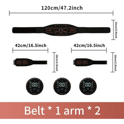 Buikspierband EMS-spierstimulator Buikspiertrainer Spiertoner USB-oplaadbaar Lichaamsvorming Afvallen Vetverbranding Fitness Unisex
