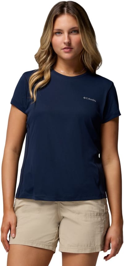 Columbia Zero Rules™ Light SS Crew Dames Outdoorshirt - Collegiate Navy