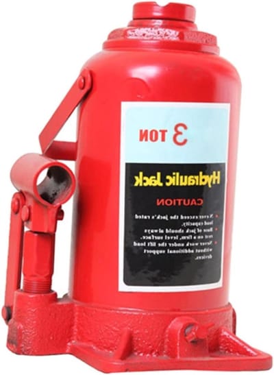 Hydraulische Krik - Fleskrik Wagenkrik - Auto Onderhoud - Telescopische Hefhoogte - 3 Ton Capaciteit - Staal