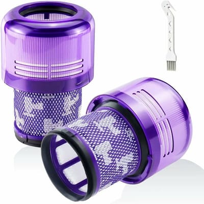 Deze filters zijn compatibel met de geschikt voor Dyson V11 Absolute Extra Pro, V11 Couple Driving Animals en V15 Detect SV14 HEPA-stofzuigers en kunnen worden gereinigd en vervangen met behulp van onderdeelnummer DY 970013 02.