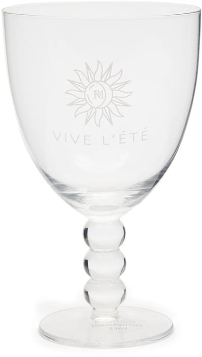 Riviera Maison Wijnglas met tekst Transparant - Vive L'ete Wittewijnglas - Glas - 390ml