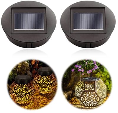 2 Stuks Zonne-energie Reservelampen voor Tuin en Buiten