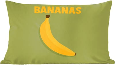 Sierkussens - Kussentjes Woonkamer - 60x40 cm - Banaan - Minimalistisch - Geel