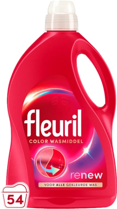 Fleuril Color - Vloeibaar Wasmiddel - Gekleurde Was - 54 wasbeurten - Grootverpakking