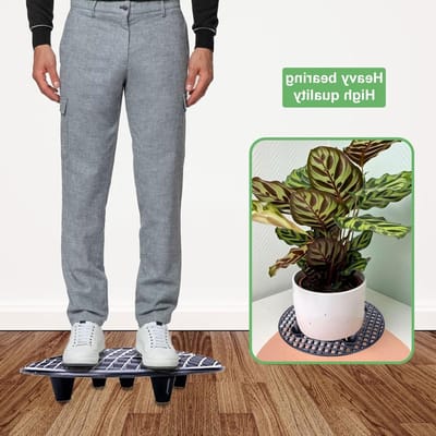 Set van 6 ronde mesh onderzetters voor bloempotten - Ideaal voor terras, binnen, buiten en tuin (30cm)
