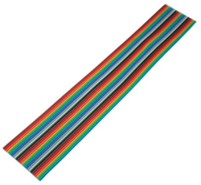 Flachkabel farbig Raster 1,27mm 26 pin 10m
