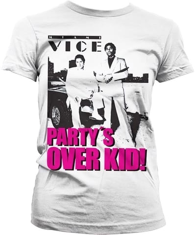 Miami Vice Dames Tshirt -S- Party's Over Kid Wit