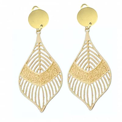 Clip- oorbellen- goudkleur- geen gaatje- Charme Bijoux