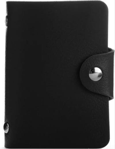 CHPN - Pasjeshouder - Creditcardhouder - Pashouder - Pasjeshoesje - Wallet - Portemonnee - Pashouder - Zwart - Creditcard Houder - Pasjeshouder - Cadeau - Geschikt voor 24 pasjes