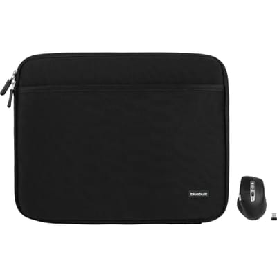 BlueBuilt Laptophoes breedte 40 cm 17 inch Zwart + Maximus Muis