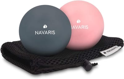 SnelShoppen - 2x Massageballen voor Triggerpoint Therapie - Rug, Benen en Nek - Fascia Ballen Zelfmassage - Diameter 6 cm - Hard en Zacht - Ideaal voo