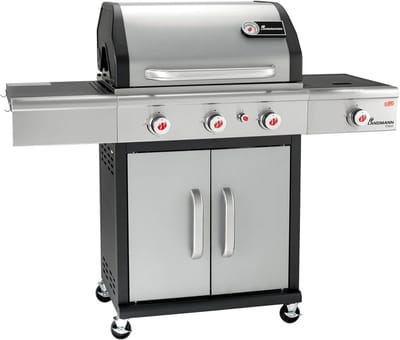 Landmann Triton PTS 3.1 Gas BBQ - Zijbrander - 3 Branders - 140 cm - Edelstaal - Gietijzeren Rooster