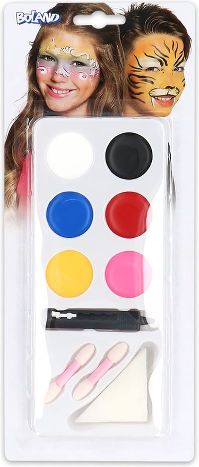 Boland - Palet schmink Jongen/meisje - - Schminkset - Carnaval, Themafeest, Halloween, Kinderfeestje -