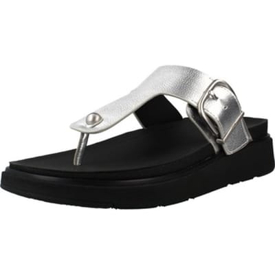 Fitflop Gen-FF gesp sandalen in zilver leer