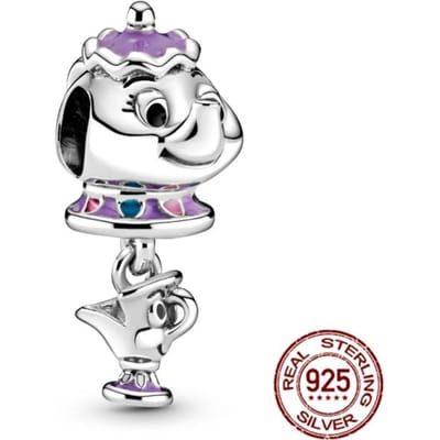 925 Sterling zilveren bedelkralen Kleine schattige olifant Dangle Dog Charms passen op zilveren armband white