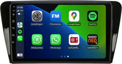 Carplay autoradio voor Skoda Octavia | 2014 t/m 2017 | Android 13 | Draadloos Apple Carplay & Android auto | 2GB + 32GB | 8-Core processor | Davilon | 2025 model | 2014 2015 2016 2017 2018 2019 2020 2021 | Bluetooth & Wifi