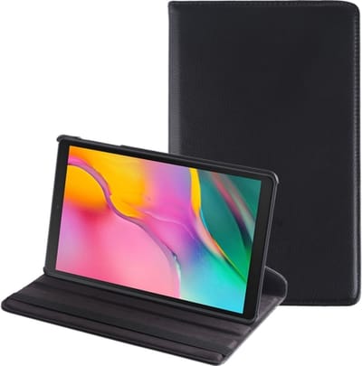 Hoesje Geschikt voor Samsung Galaxy Tab S6 10.5 inch (2019) (SM- T860/SM-T865-SM-T867) Book Case Tablet hoes/ 360° Draaibare Book case Kleur Zwart