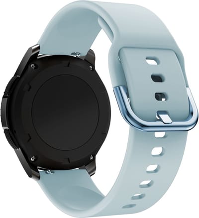 Siliconen bandje - geschikt voor Garmin Vivoactive 4 / Venu 2 / Venu 3 / Forerunner 255 / 265 - lichtblauw