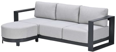 Garden Impressions Malakka loungebank chaise longue - donker grijs