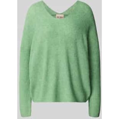 Gebreide pullover met V-hals model 'THORA'