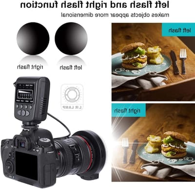 LED Ring Flitslicht voor Camera, Flitskit met 7 Helderheidsinstellingen en LCD Display, Inclusief Ringadapters en Flitscontroller voor DSLR Fotografie