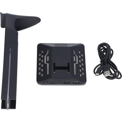 RGB Hoofdtelefoonstandaard 2 USB-poorten Multifunctionele Gaming Headset Houder voor Bureau Gamer Accessoires black
