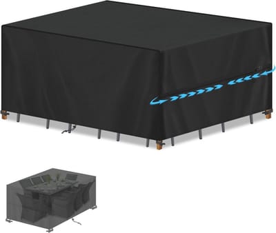 Waterdichte Tafelhoes voor Buiten | Tuinmeubelen Bescherming, UV-Bescherming, Winddicht, 180x130x90 cm