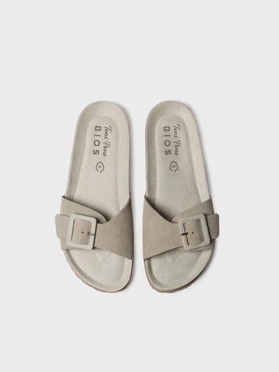 Dames BIO sandaal met gesp en kurken zool | GLIDE-QT