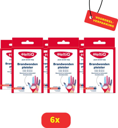 Heltiq Brandwonden pleister - 6 x 5 Stuks Voordeelverpakkking