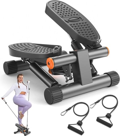Mini Stepper met Weerstandsbanden - Hydraulische Fitnessapparatuur met LCD Monitor