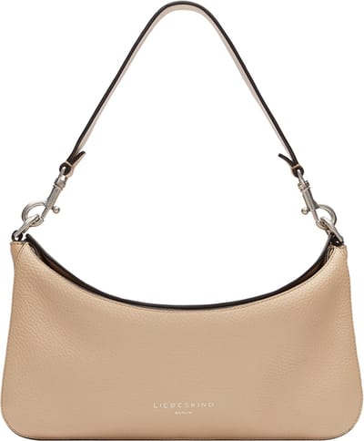 LIEBESKIND BERLIN Leren Schoudertas Alessa 3 Pebble Shoulder Bag Sandy Beige