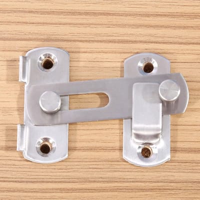 Dailygoods- Schuurdeurgrendel Roestvrij Staal - Klepdeurschuifgrendel - Bi-vouwdeurgrendel - Deur- en Raambeveiliging - Eenvoudig te Installeren - Corrosiebestendig - Deurslot