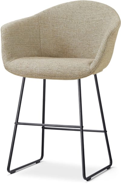 Nolon Nino-Otis barkruk taupe melange - zwart onderstel - 65 cm