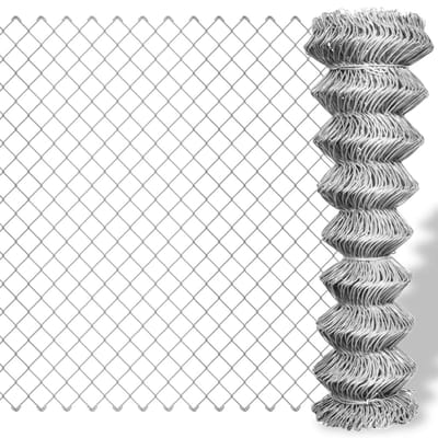 vidaXL - Gaashek - 15x0,8 - m - gegalvaniseerd - staal - zilverkleurig