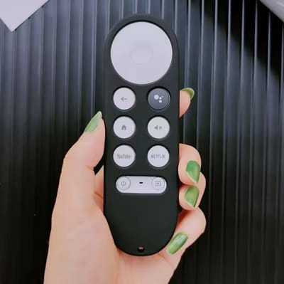 CHPN - Siliconen hoesje geschikt voor Google Chromecast 2020 - Beschermhoesje voor chromecast afstandsbediening - Siliconen - Zwart