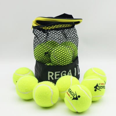 DS12 Tennisballen Hoge Stuit Oefen Training Tennis Voor Honden Bijt 64CM Hoge Flexibiliteit Chemische Vezel Tennisballen 12 stuks