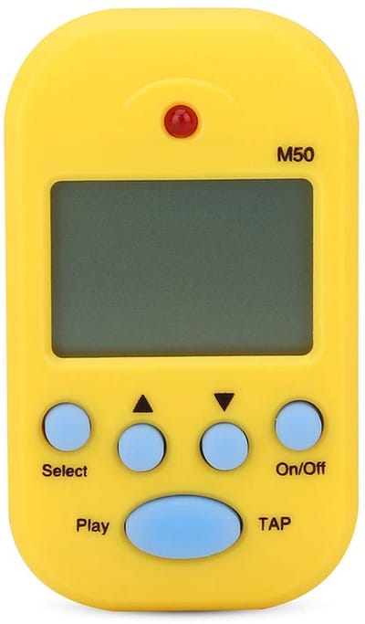 Dailygoody - Portable Mini Metronoom - Digitale Beat Tempo - Multifunctioneel voor Muziekinstrumenten - Geel - Handig Accessoire voor Muzikanten - Ges...