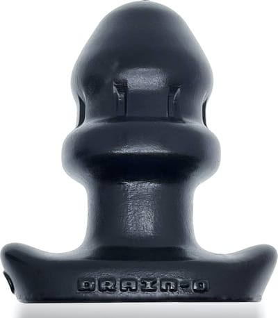Oxballs - Drain-O Flow-Thru Buttplug - Zwart - Large