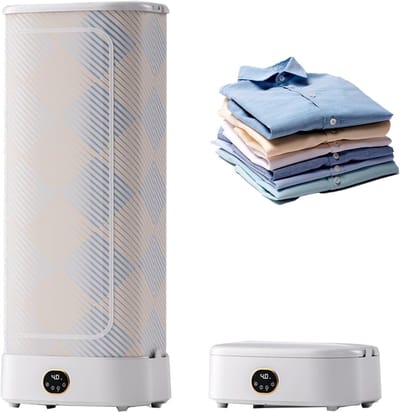 Opvouwbare slimme stoomdroger met afstandsbediening - Draagbare strijkmachine voor kleding en textiel