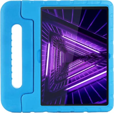 Lenovo Tab M10 HD (2e gen) Kinder Tablet Hoes hoesje - Just in Case - Effen Blauw - EVA-foam