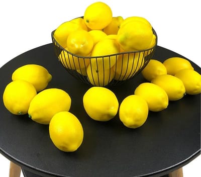 Goodivery ® Fraaie Set van 30 Realistische Kunstcitroenen voor Decoratie en Fotografie
