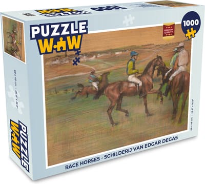 Puzzel Race Horses - Schilderij van Edgar Degas - Legpuzzel - Puzzel 1000 stukjes volwassenen