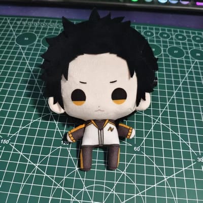 Anime 10Cm Hanger Re Zero Pluche Pop Speelgoed Sleutelhanger H Stijl Natsuki Subaru Knuffelpop Vriend School Verjaardag Kerstcadeau 10cm black