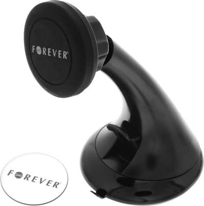 Forever, Autohouder autoruitbevestiging - magnetische schijf - forever - zwart, Zwart