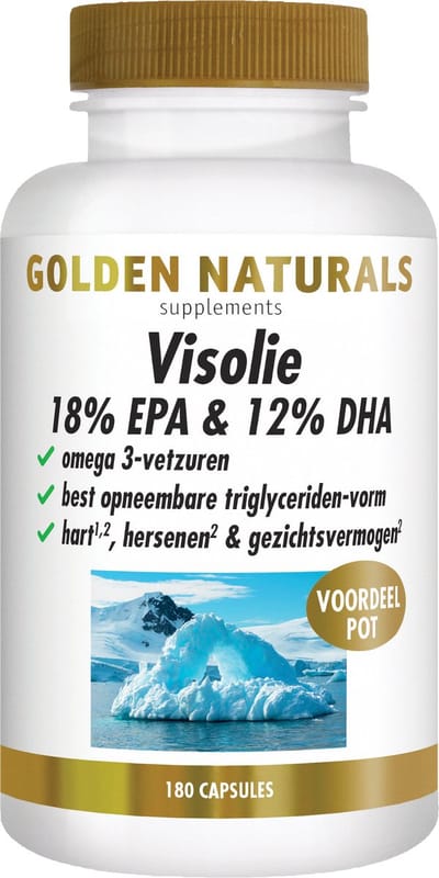 Golden Naturals Visolie 18% EPA & 12% DHA (180 softgel capsules)