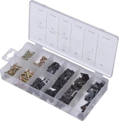 SW-Stahl S8067 behuizingsschroeven en plaatmoeren Set van 170 stuks